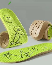 Foot Acupressure Insole Men Women Soft Breathable Sports Cushion Inserts Sweat-absorbing Deodorant Insole Shoe Pads