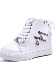 High top shoes women 2023 new fashion everything inside height-raising women's shoes campus style sports shoes casual small people show height